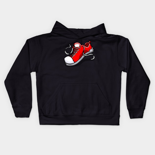 Red Shoe *RGB Collection* Kids Hoodie by deancoledesign